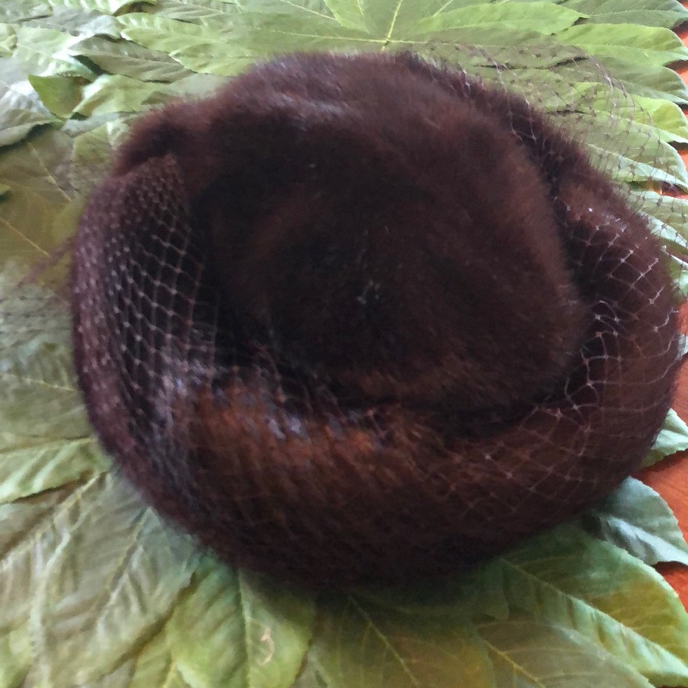 Vintage Brown Mink Hat